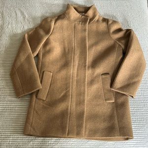 J.Crew camel color wool blend coat size 8